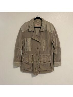 Free People Jacket Women Size XL Sweet Sage We the free Saturday Utility Jacket
